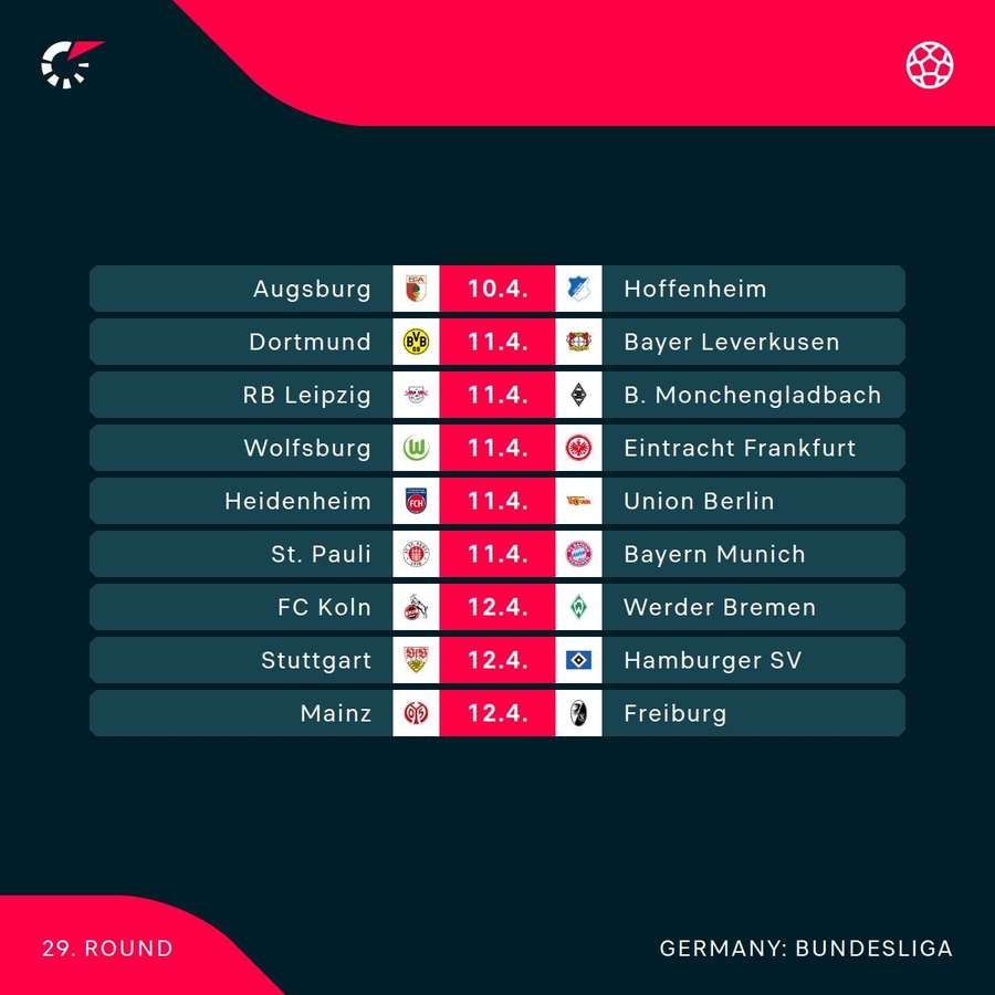 The next round of Bundesliga action