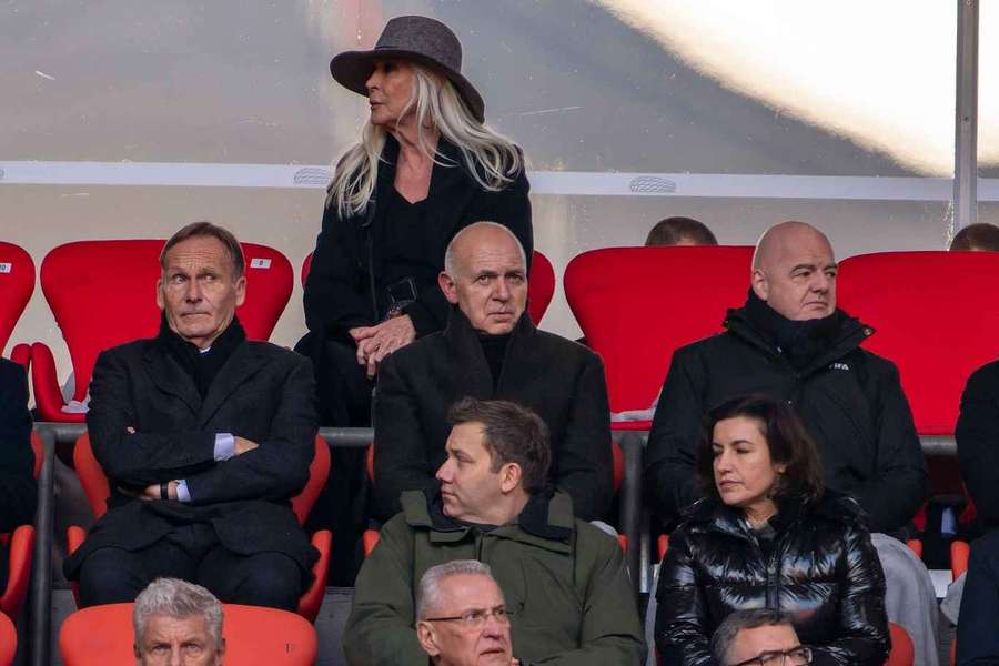 Watzke (l.), Neuendord (m.) und Infantino Watzke (l.), Neuendord (m.) und Infantino