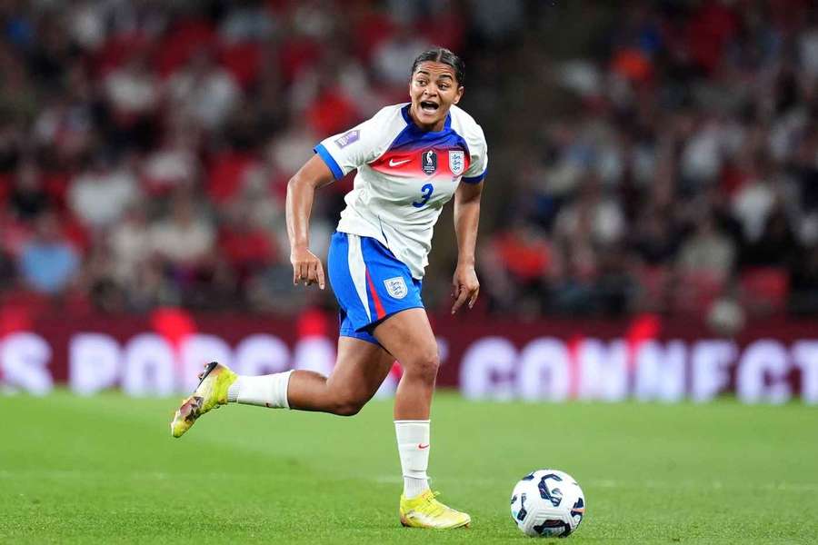 Carter in action for England