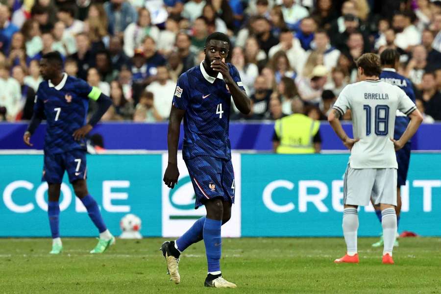 Dayot Upamecano contre l'Italie.