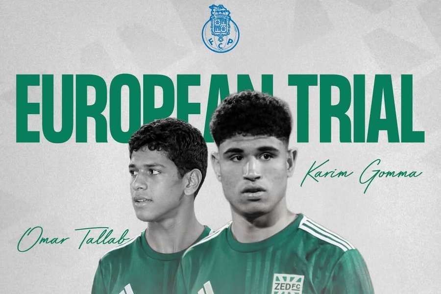 Os dois egípcios vão ser testados no Dragão