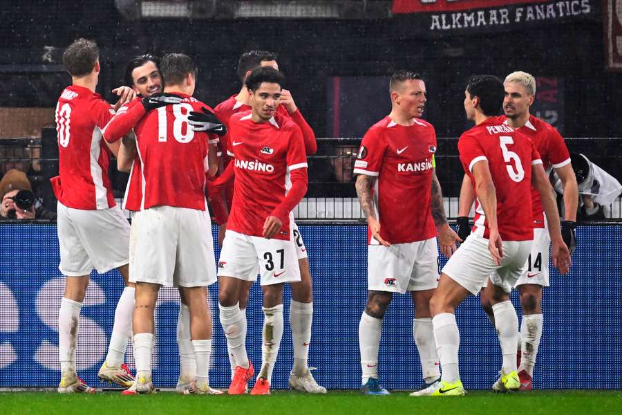 La festa degli olandesi dopo il gol dell'1-0