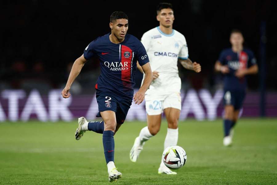 Hakimi in action against Marseille