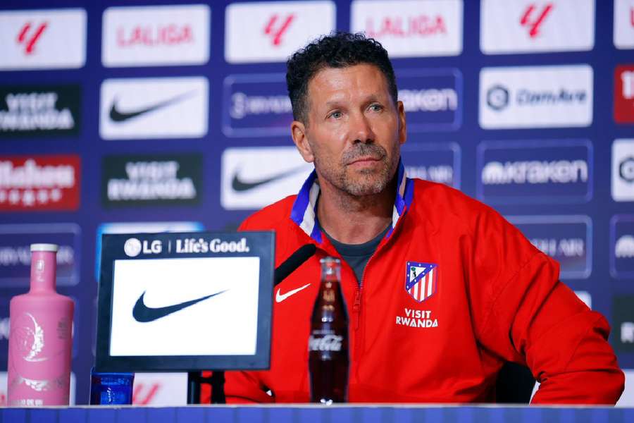 Cholo Simeone, en la rueda de prensa previa al duelo ante Osasuna
