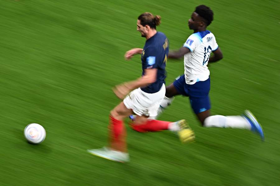 Især Adrien Rabiot har spillet en forrygende slutrunde, men ser nu ud til at være helt ude af semifinalen mens Upamecano er på bænken.