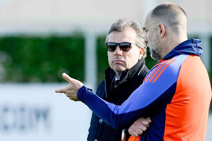 Igor Tudor e Cristiano Giuntoli a colloquio