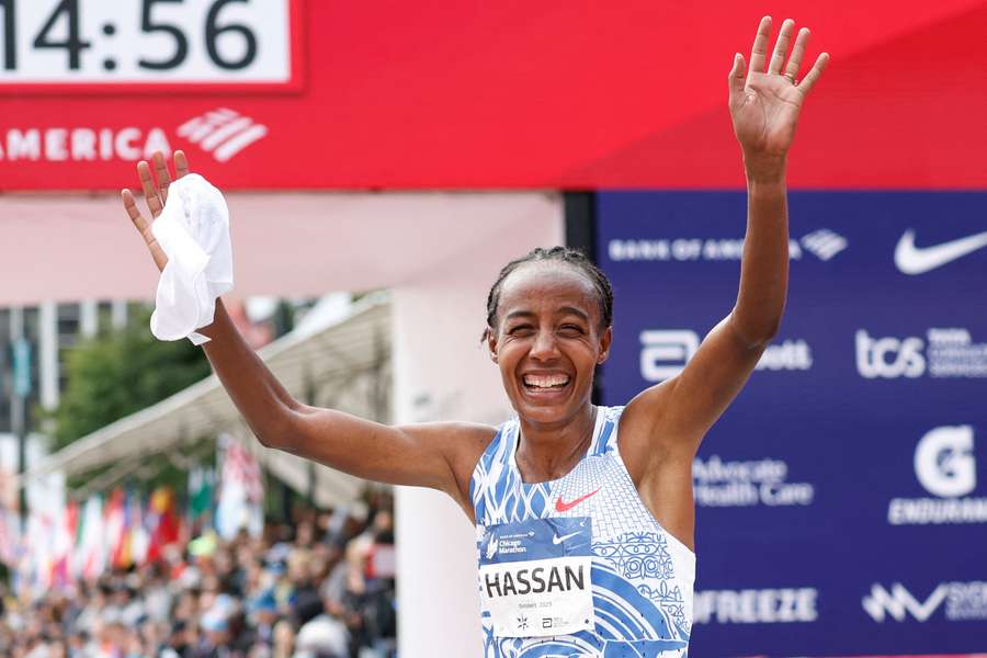 Hassan na haar succesvolle marathon van Chicago