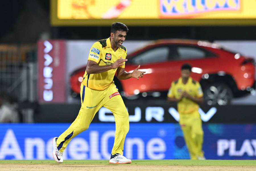 Ravichandran Ashwin in action for Chennai Super Kings