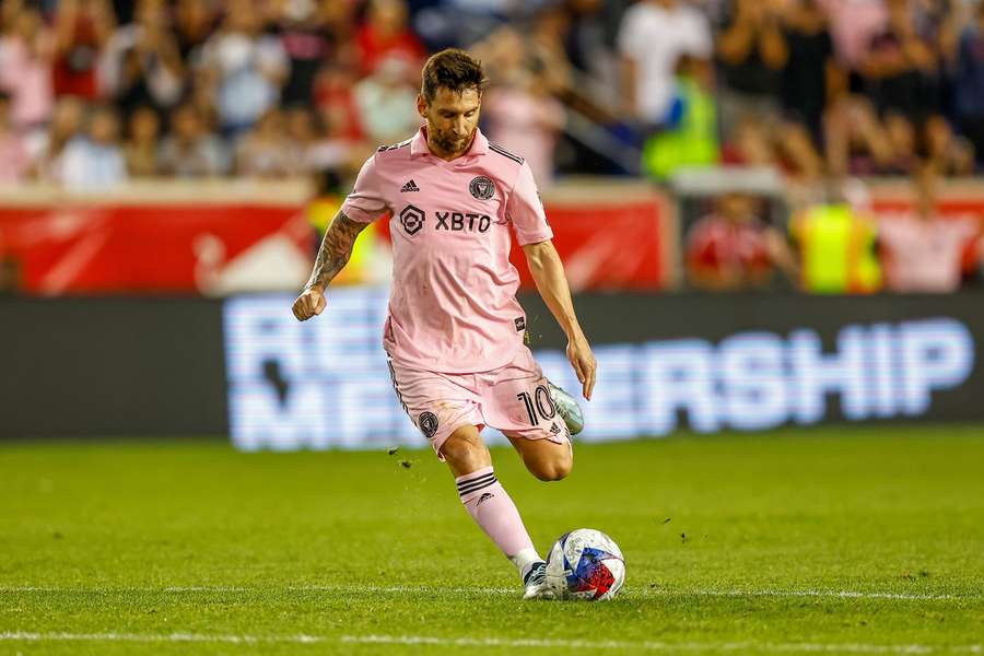 Messi scored his first MLS goal