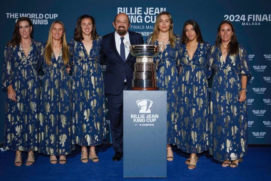 El equipo español de la Billie Jean King Cup