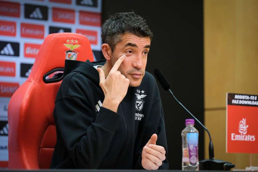 Bruno Lage, entrenador del Benfica, en rueda de prensa