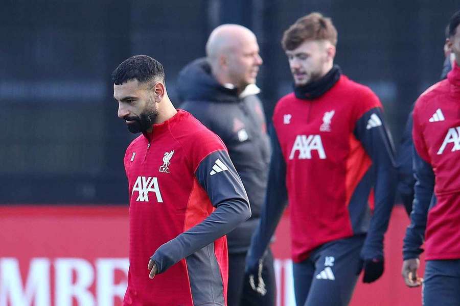 Mo Salah (l.) muss gegen Inter zusehen Mo Salah (l.) muss gegen Inter zusehen