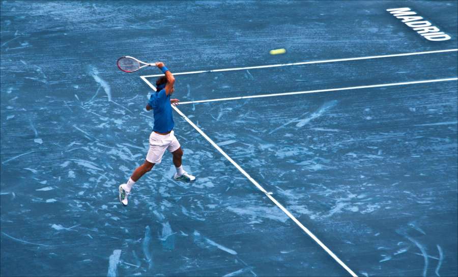 Federer ganhou o Masters de Madri no saibro azul