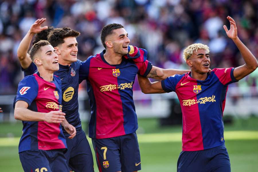 Les Barcelonais après le Clasico.