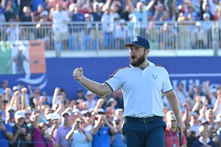 Tyrell Hatton fez um putt decisivo no 16