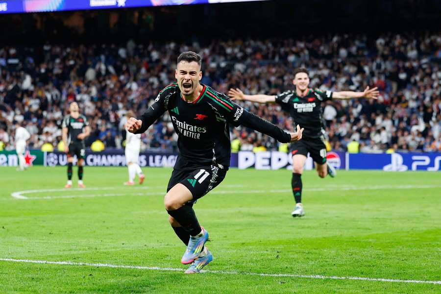 Arsenal festejou no Bernabéu
