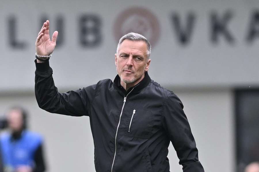 Trenér Jablonce Luboš Kozel.