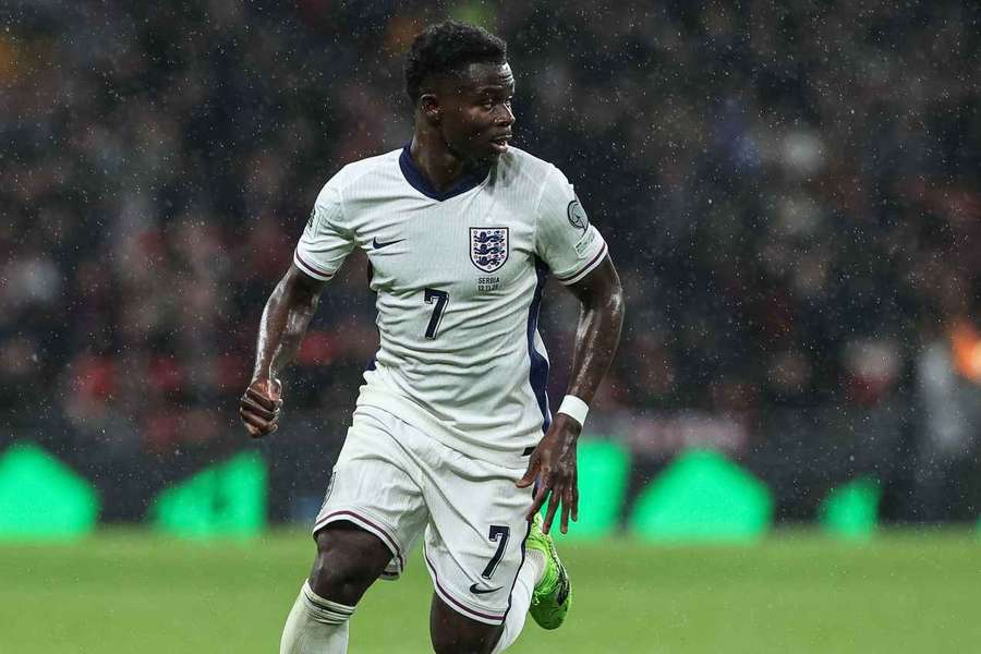 Saka: Another nice England goal Saka: Another nice England goal