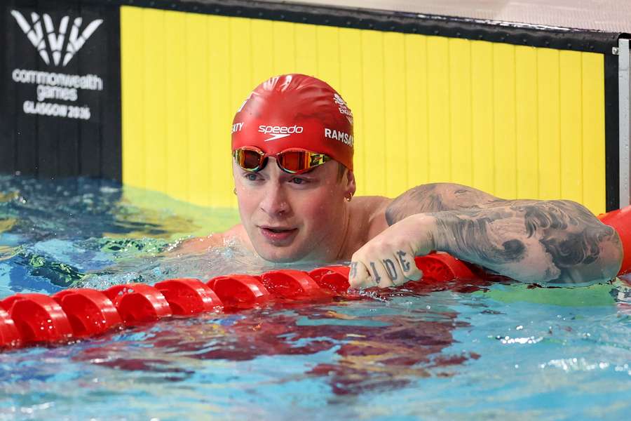 Adam Ramsay-Peaty reacts Adam Ramsay-Peaty reacts