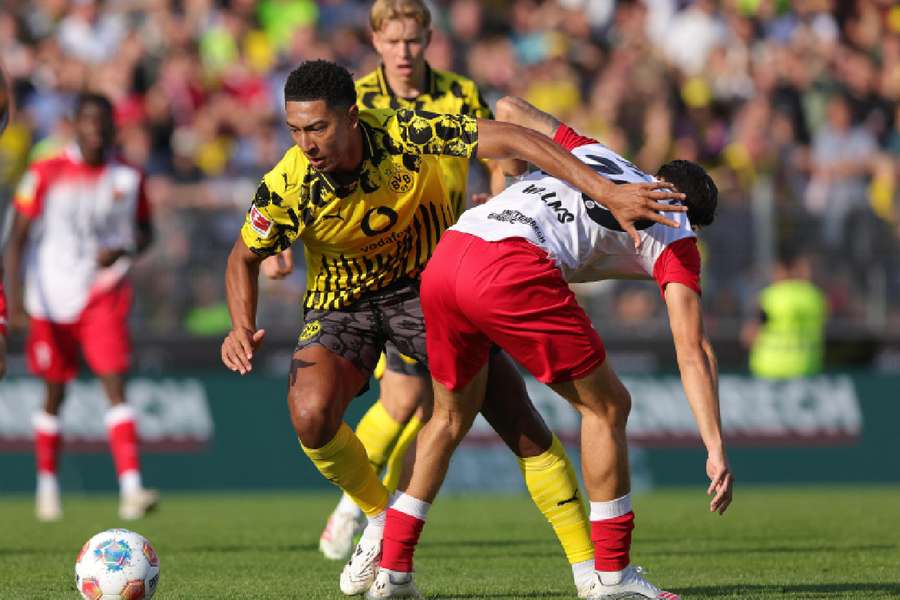 Jobe Bellingham in action for his new club