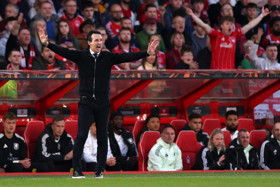 Aston Villa coach Unai Emery.