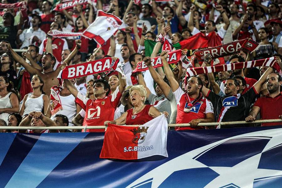 Amélia Morais num jogo da Liga dos Campeões