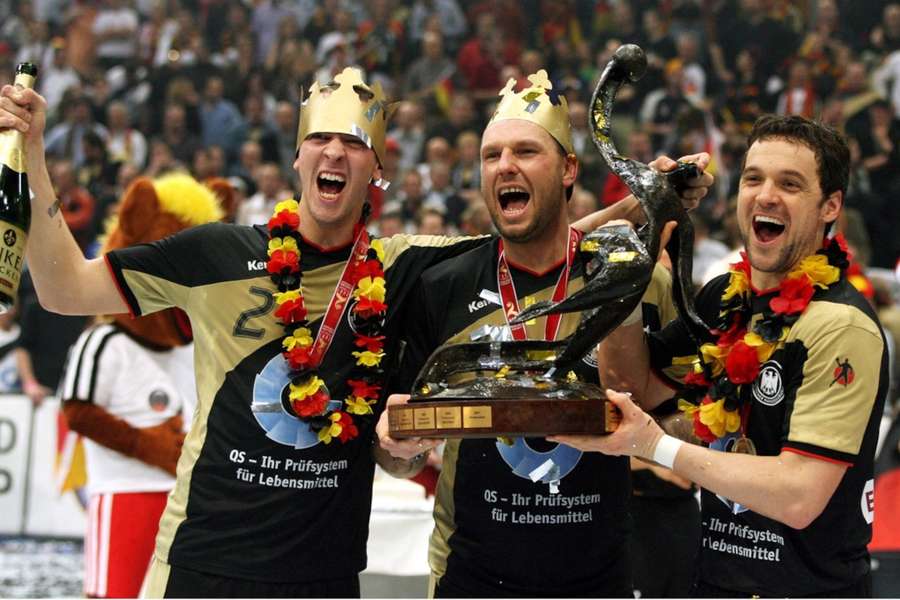 Die deutschen Weltmeister 2007 von links nach rechts: Pascal Hens, Christian Schwarzer und Markus Baur.