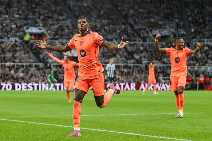 Marcus Rashford a marcat primele goluri pentru Barcelona 