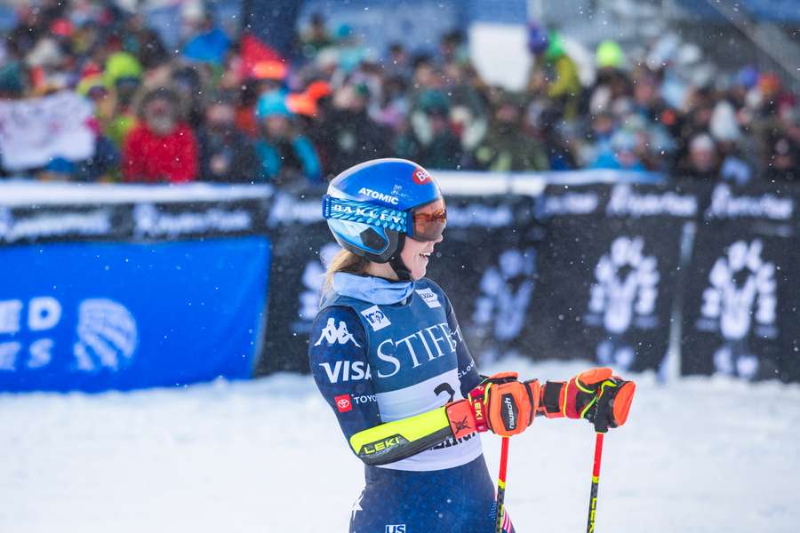 Mikaela Shiffrin avant sa blessure.