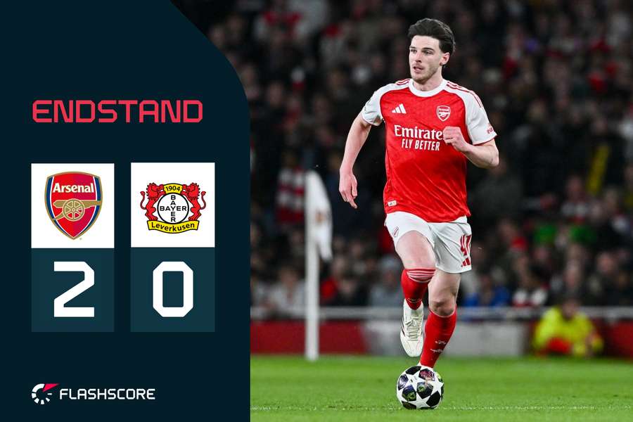 Declan Rice verpasste Leverkusen den Knock-Out.