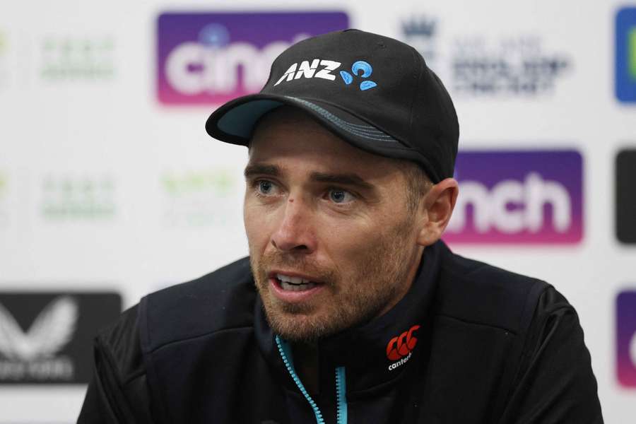 New Zealand's Tim Southee during a press conference