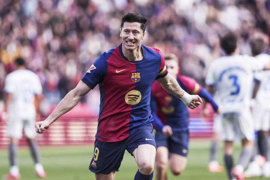 Lewandowski strelil víťazný gól Barcelony.