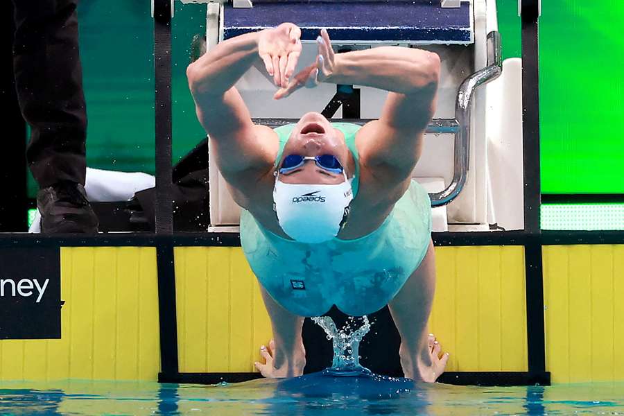 McKeown competing in the 200m backstroke event on Thursday night. McKeown competing in the 200m backstroke event on Thursday night.