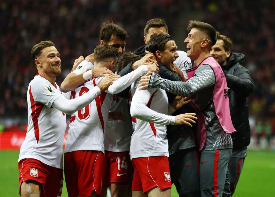 L'esultanza dei polacchi