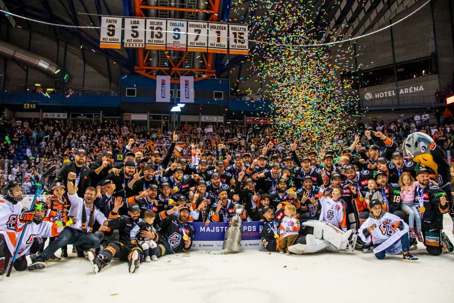 HC Košice - majster Slovenska v sezóne 2022/23.