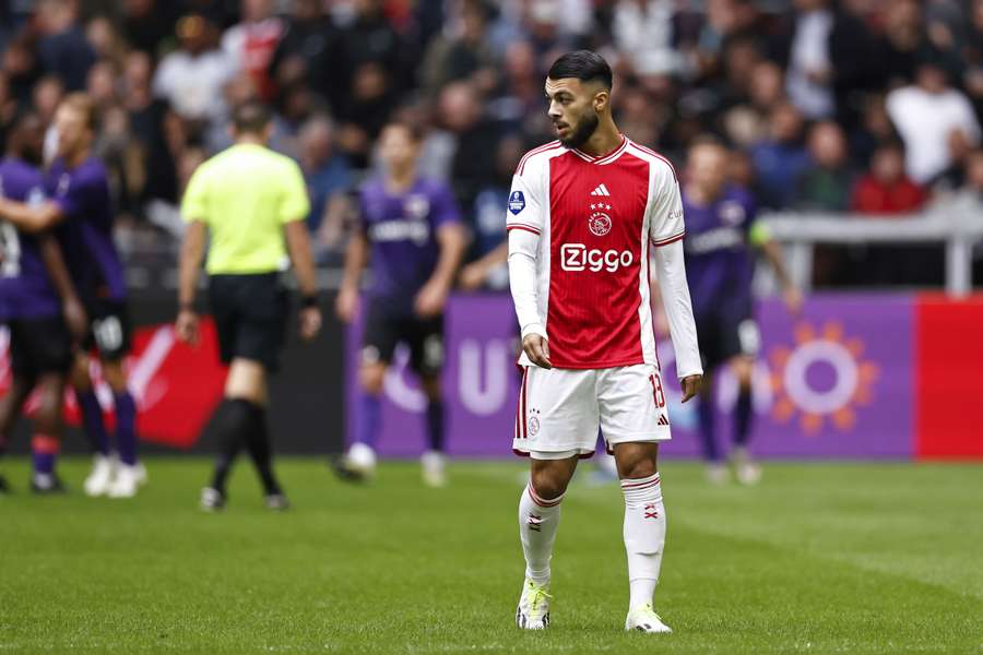 Mikautadze tijdens Ajax - AZ, oktober vorig jaar