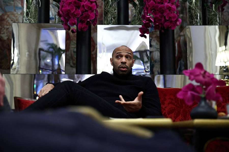 Thierry Henry en janvier à Paris.