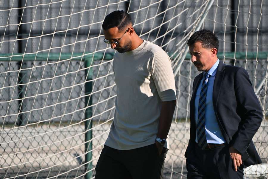 Benatia et Longoria à l'entraînement le 29 septembre 2025. Benatia et Longoria à l'entraînement le 29 septembre 2025.