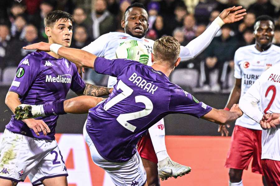 Antonín Barák rozhodl o výhře Fiorentiny v osmifinále EKL.