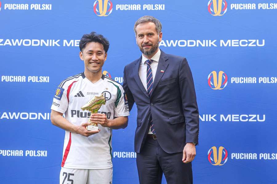Ryoya Morishita ze Złotym Butem dla najlepszego zawodnika finału Pucharu Polski