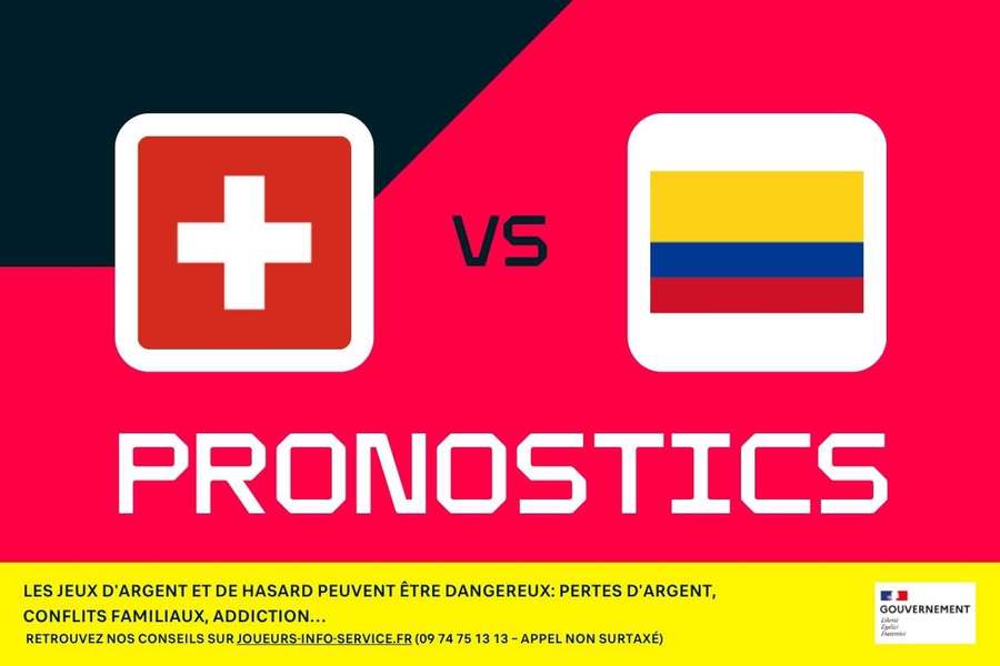 Suisse - Colombie : pronostics CDM 2026, meilleurs paris et cotes (8es de finale) Suisse - Colombie : pronostics CDM 2026, meilleurs paris et cotes (8es de finale)