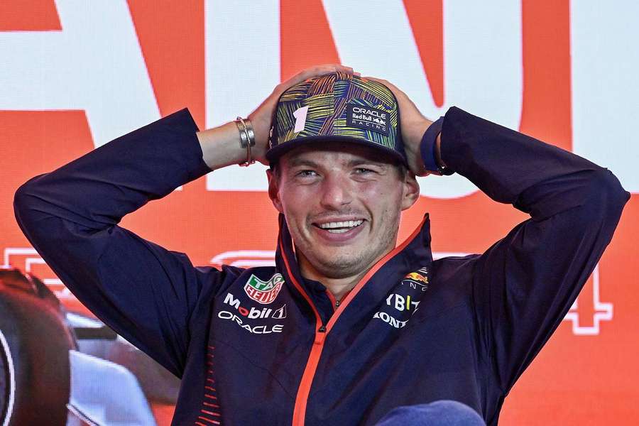 Verstappen lors de la conférence de presse ce jeudi.