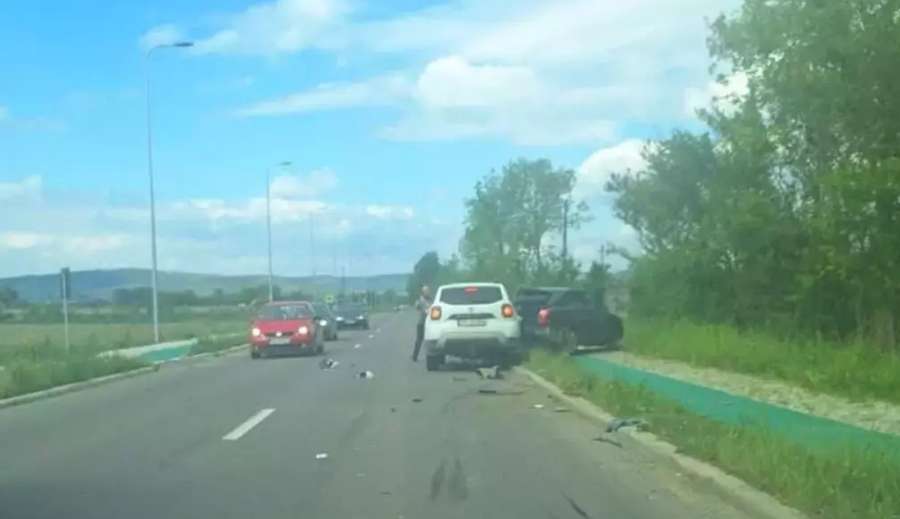 Imagini de la locul accidentului