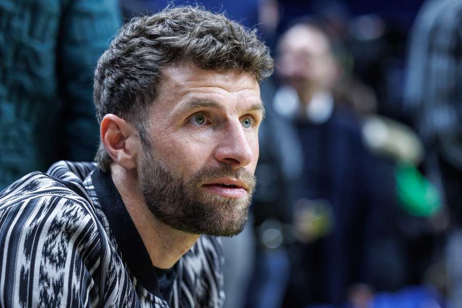 Thomas Müller beim NBA Germany Spiel.