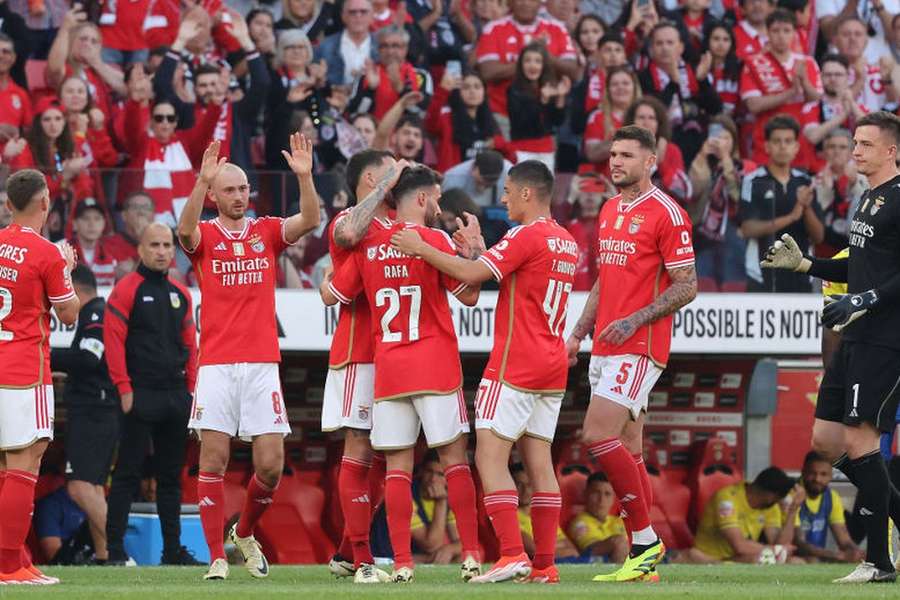 Rafa Silva despediu-se do Benfica na partida com o Arouca