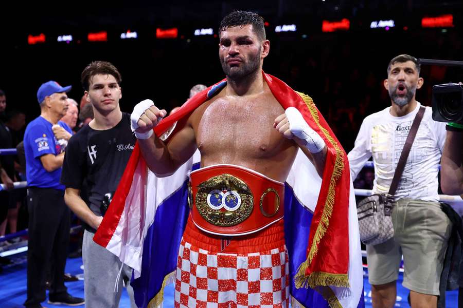 Filip Hrgovic, cette nuit. Filip Hrgovic, cette nuit.