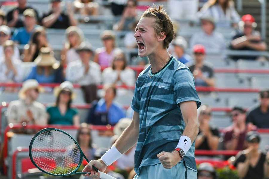 Korda celebra su victoria ante Zverev