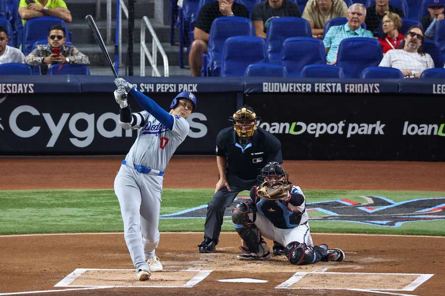 Ohtani in action for the Dodgers