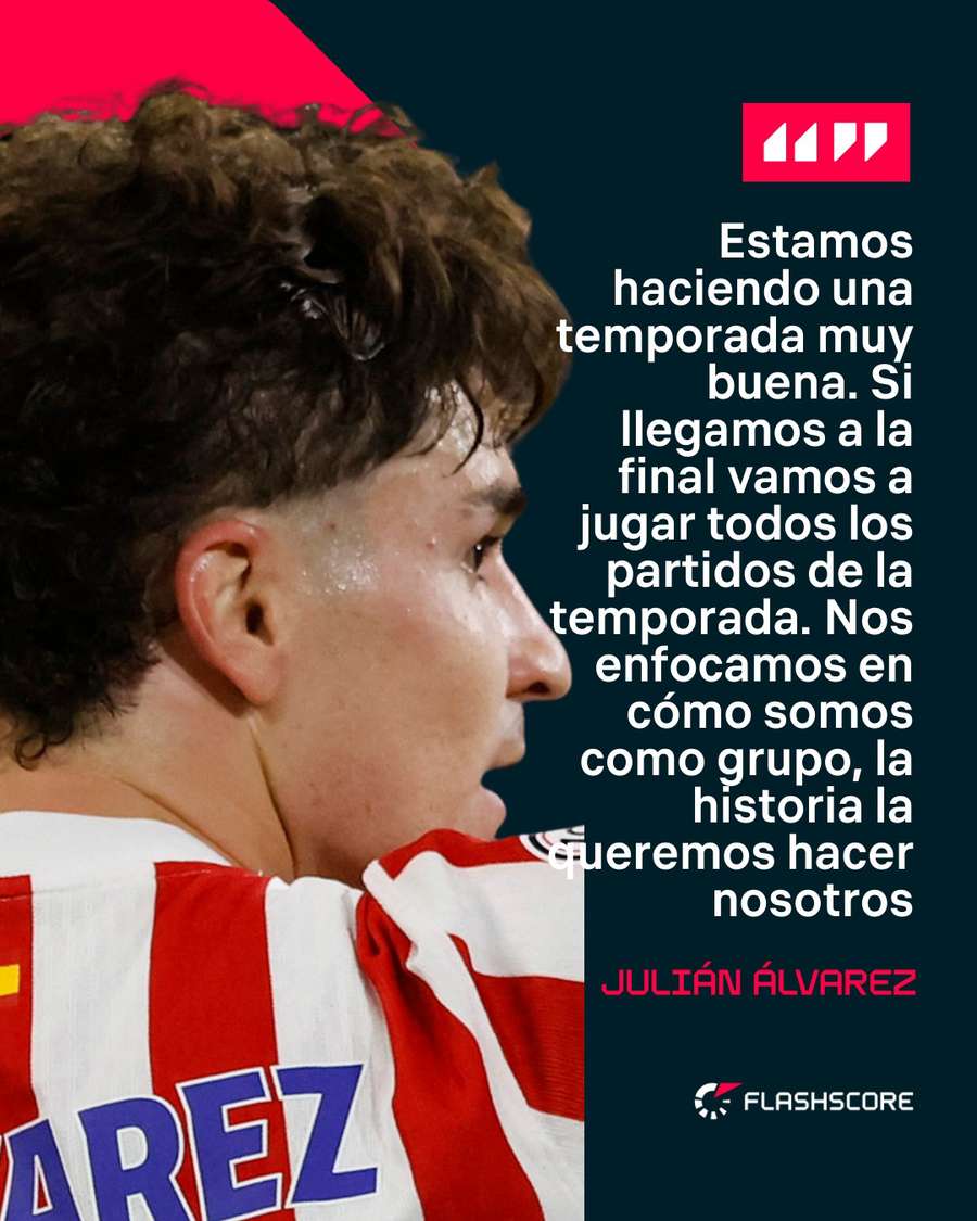 Frase del día de Julián Álvarez