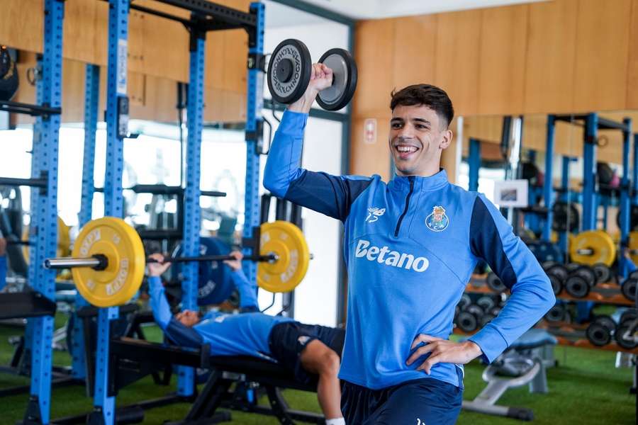 Gabri Veiga no primeiro dia no FC Porto